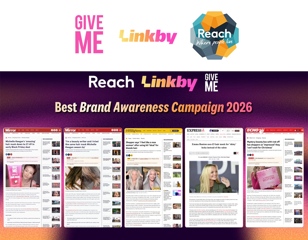 Turning Editorial into a Performance Engine: How Give Me Cosmetics Scaled Brand Awareness and New Customers at Golden Quarter Pace, with Linkby & Reach plc